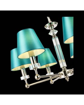 SL1755.173.06 Люстра подвесная ST-Luce Никель/Зеленый E14 6*40W VIORE-foto6