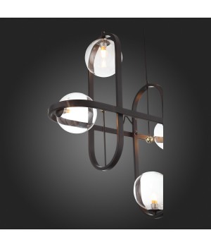 SL1201.403.04 Светильник подвесной ST-Luce Черный/Прозрачный G9 4*5W CIRCONO-foto3