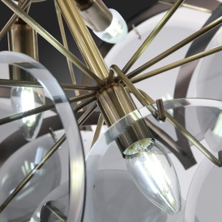 SL1161.373.09 Люстра подвесная ST-Luce Бронза/Дымчатый E14 9*60W FAZIA-foto3