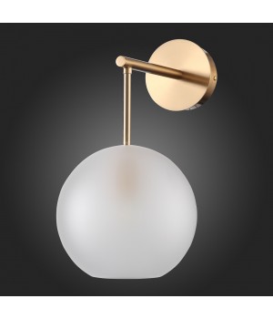 SL1133.501.01 Бра ST-Luce Латунь/Белый E27 1*40W BOPONE-foto4