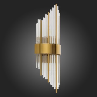 SL1158.301.02 Светильник настенный ST-Luce Латунь/Латунь, Прозрачный E14 2*60W NITIDO-foto4