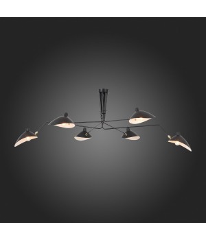 SL305.402.06 Люстра потолочная ST-Luce Черный/Черный, Белый E27 6*60W SPRUZZO-foto7