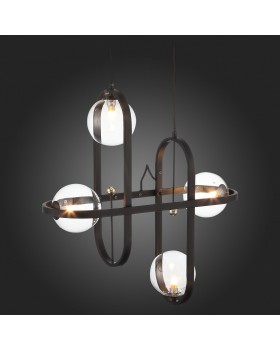 SL1201.403.04 Светильник подвесной ST-Luce Черный/Прозрачный G9 4*5W CIRCONO-foto12