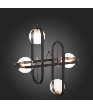 SL1201.403.04 Светильник подвесной ST-Luce Черный/Прозрачный G9 4*5W CIRCONO-foto12