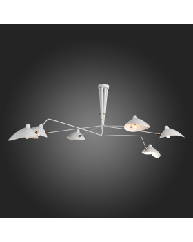 SL305.502.06 Люстра потолочная ST-Luce Белый/Белый E27 5*60W SPRUZZO-foto7