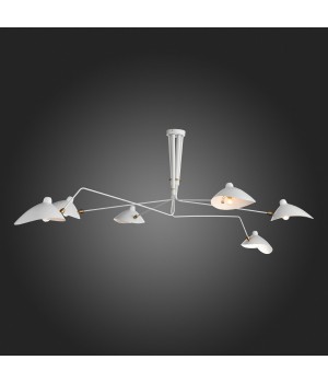 SL305.502.06 Люстра потолочная ST-Luce Белый/Белый E27 5*60W SPRUZZO-foto7