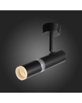 ST106.402.08 Светильник потолочный Черный LED 1*8W 3000K 624Lm Ra>80 D50xH165 170-240V ESCOPIO-foto4