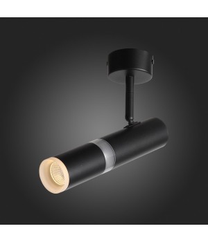 ST106.402.08 Светильник потолочный Черный LED 1*8W 3000K 624Lm Ra>80 D50xH165 170-240V ESCOPIO-foto4