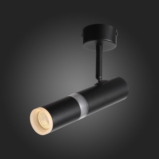 ST106.402.08 Светильник потолочный Черный LED 1*8W 3000K 624Lm Ra>80  D50xH165 170-240V ESCOPIO-foto4