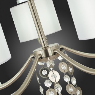 SL1757.103.05 Люстра подвесная ST-Luce Никель/Белый E14 5*40W KATENA-foto3