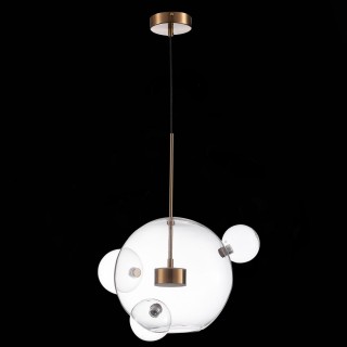 SL1133.203.01 Светильник подвесной ST-Luce Латунь/Прозрачный LED 1*14W 3000K BOPONE-foto5