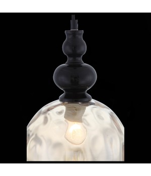 SL374.313.01 Подвес ST-Luce Черный/Янтарный E27 1*40W BACINETO-foto6