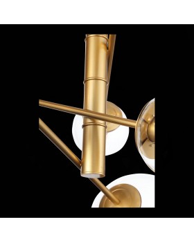 SL1150.203.08 Светильник подвесной ST-Luce Матовое золото/Прозрачный E27 8*40W (из 3-х коробок) LIORA-foto10