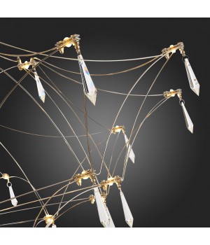 SL797.113.114 Люстра подвесная ST-Luce Хром, Прозрачный LED 114*0,45W 3000K GRAVETTA-foto9