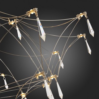 SL797.113.114 Люстра подвесная ST-Luce Хром, Прозрачный LED 114*0,45W 3000K GRAVETTA-foto9