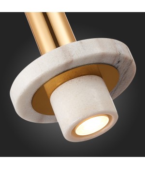 SL1210.503.01 Светильник подвесной ST-Luce Золотистый/Белый GU10 1*5W PIETRA-foto9