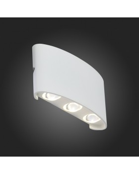 SL089.501.06 Светильник уличный настенный ST-Luce Белый кварцевый/Белый кварцевый, Прозрачный LED 6*1W 4000K BISELLO-foto5