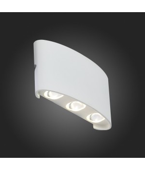 SL089.501.06 Светильник уличный настенный ST-Luce Белый кварцевый/Белый кварцевый, Прозрачный LED 6*1W 4000K BISELLO-foto5