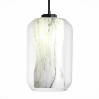 SL1169.103.01 Подвес ST-Luce Черный/Прозрачный, Белый E27 1*40W MARMO-foto3