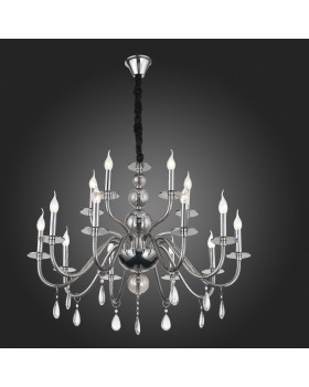 SL1113.403.15 Люстра подвесная ST-Luce Хром, Дымчатый, Прозрачный E14 15*40W SIEMA-foto5