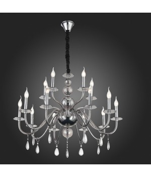 SL1113.403.15 Люстра подвесная ST-Luce Хром, Дымчатый, Прозрачный E14 15*40W SIEMA-foto5