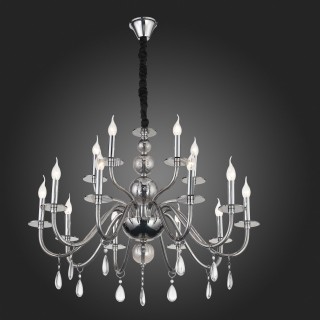 SL1113.403.15 Люстра подвесная ST-Luce Хром, Дымчатый, Прозрачный E14 15*40W SIEMA-foto5