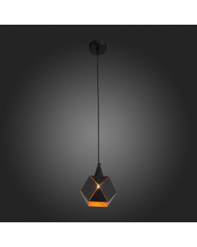 SL258.403.01 Светильник подвесной ST-Luce Черный/Черный, Золото E14 1*40W ENIGMA-foto7