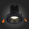 ST705.448.10 Св-к встр. Черный LED 1*10W 4000K 750Lm Ra>90 38° IP20 D102xH85 170-240V ST705