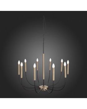 SLD008.423.10 Люстра подвесная ST-Luce Латунь, Черный E14 10*40W LAMDARIO-foto3