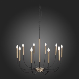 SLD008.423.10 Люстра подвесная ST-Luce Латунь, Черный E14 10*40W LAMDARIO-foto3