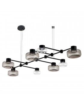 SL6005.403.08 Светильник подвесной ST-Luce Черный/Дымчатый, Прозрачный LED 8*3W 3000K Vallo-foto13