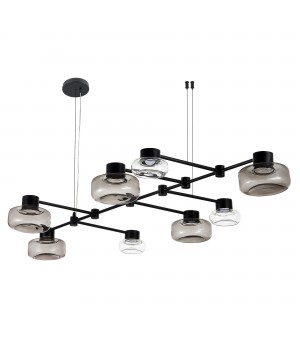 SL6005.403.08 Светильник подвесной ST-Luce Черный/Дымчатый, Прозрачный LED 8*3W 3000K Vallo-foto13