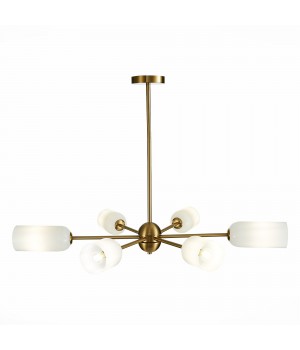 SL1180.202.06 Люстра потолочная ST-Luce Золотистый/Белый E14 6*40W TREVISO-foto11