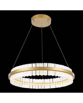 SL383.213.01 Светильник подвесной ST-Luce Матовое золото/Прозрачный LED 1*44W 3000K CHERIO-foto3