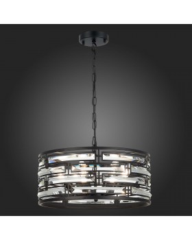 SL665.403.06 Люстра подвесная ST-Luce Черный/Черный, Прозрачный E14 6*40W CHIAREZZA-foto6