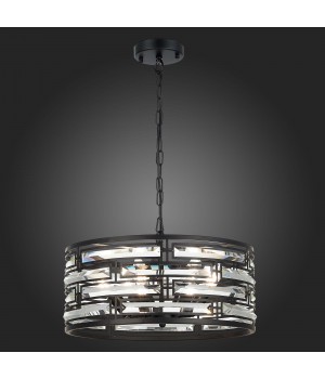 SL665.403.06 Люстра подвесная ST-Luce Черный/Черный, Прозрачный E14 6*40W CHIAREZZA-foto6