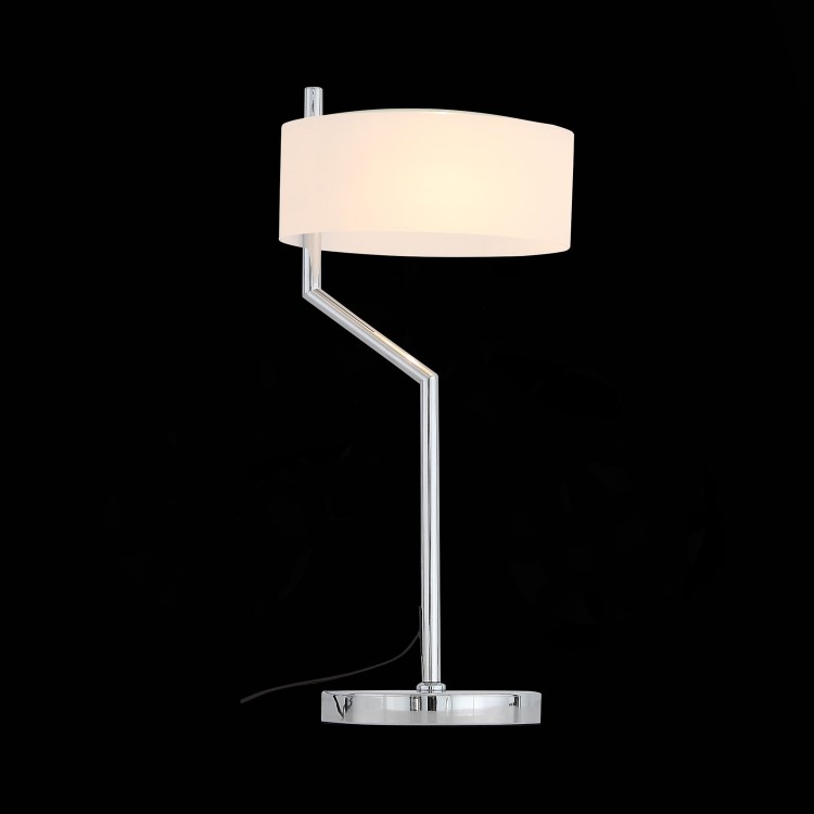SL483.504.01 Прикроватная лампа ST-Luce Хром/Белый E27 1*60W (из 2-х коробок) FORESTA