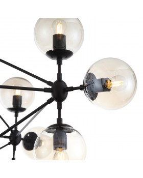 SL549.403.15 Люстра потолочная ST-Luce Черный/Янтарный E27 15*40W STAMPO-foto10