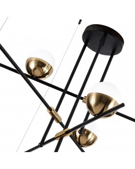 SL1507.422.09 Люстра потолочная ST-Luce Черный/Белый, Золотистый G9 9*5W 4000K ALBERO-foto3