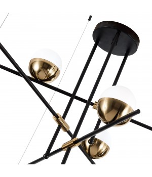 SL1507.422.09 Люстра потолочная ST-Luce Черный/Белый, Золотистый G9 9*5W 4000K ALBERO-foto3