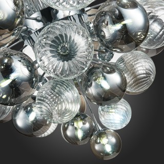 SL1124.103.29 Люстра подвесная ST-Luce Хром/Дымчатый, Прозрачный G9 29*5W 4000K VINETTO-foto3