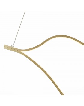 SL6106.203.65 Светильник подвесной ST-Luce Золотистый/Белый LED 1*65W 4000K Cortile-foto3