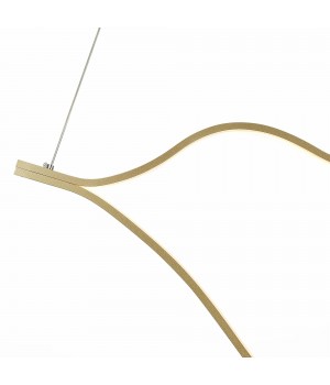 SL6106.203.65 Светильник подвесной ST-Luce Золотистый/Белый LED 1*65W 4000K Cortile-foto3