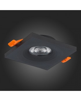 ST205.418.01 Св-к встр. Мат. черный GU10 1*50W L94xW94xH27 220V Без ламп GERA-foto8