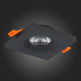 ST205.418.01 Св-к встр. Мат. черный GU10 1*50W  L94xW94xH27 220V Без ламп GERA-foto8