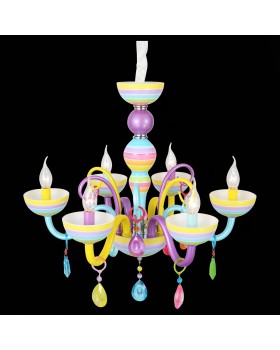SL672.783.06 Люстра подвесная ST-Luce Разноцветный/Разноцветный E14 6*40W ORNATO-foto6