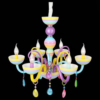 SL672.783.06 Люстра подвесная ST-Luce Разноцветный/Разноцветный E14 6*40W ORNATO-foto6