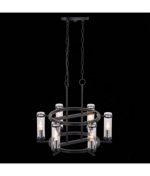 SL334.403.06 Люстра подвесная ST-Luce Черный, Никель/Прозрачный E14 6*60W BICHERO-foto8