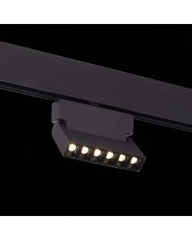 ST362.436.06 Магнитный трековый светильник Черный LED 1*6W 3000K 532Lm Ra>80 36° IP20 L120xW22xH134 48V ANDRE-foto4