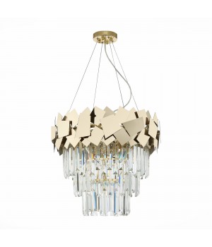 SL1232.203.06 Светильник подвесной ST-Luce Золотистый/Прозрачный, Золотистый E14 6*60W CASERTA-foto2